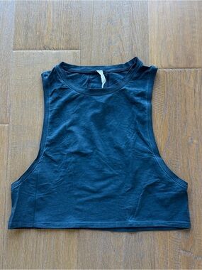 Lululemon all yours crop tank top *train in blue* — 2